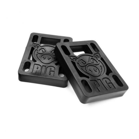 Подкладки для скейтборда Pig Hard Risers Black 1/2"