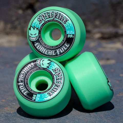 Колеса для скейтборда Spitfire F4 Conical Full Teal 99D 52mm